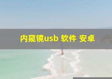 内窥镜usb 软件 安卓